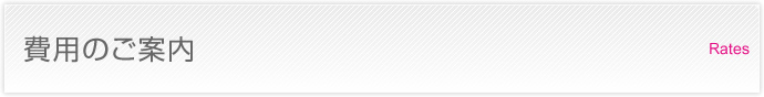 費用のご案内